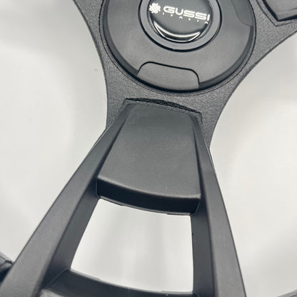 Model M13K Black Boat Steering Wheel Soft Touch Rim ABS Spokes | Gussi Italia