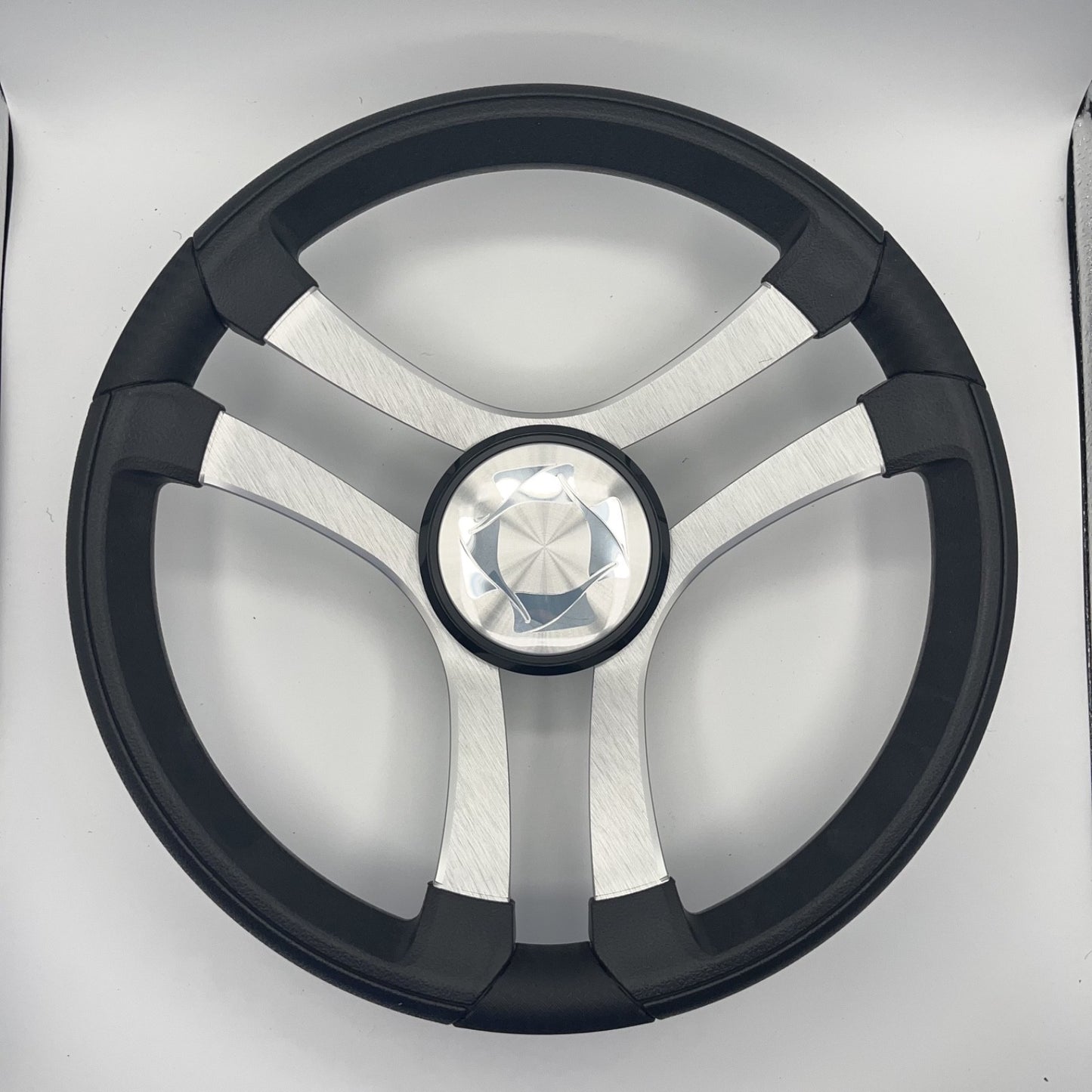Benaco Boat Steering Wheel Brushed Aluminum Spokes | Stingray