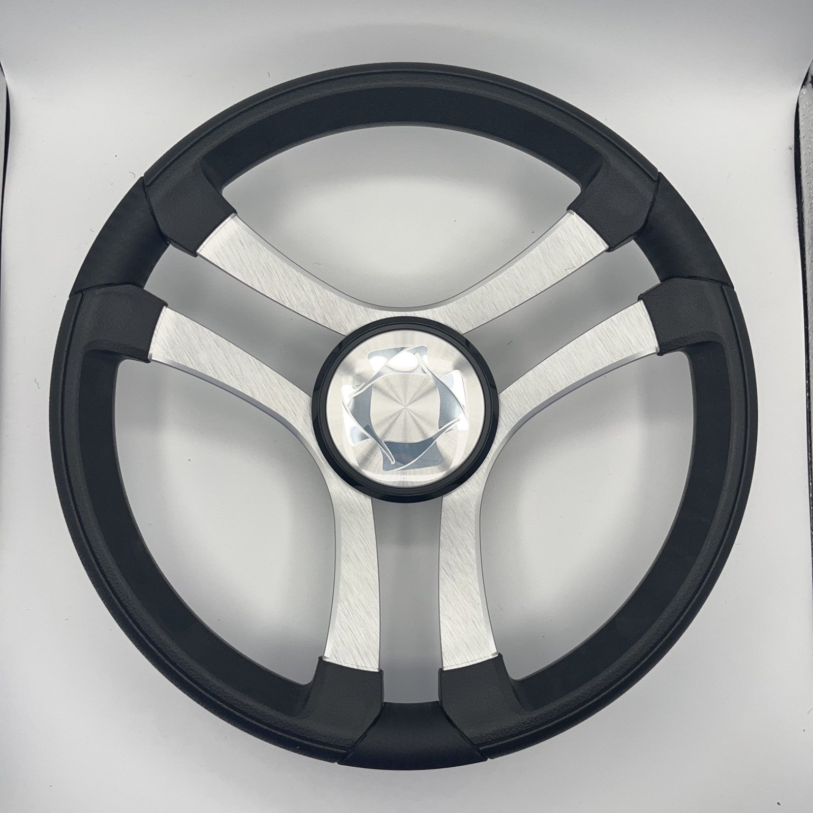 Benaco Boat Steering Wheel Brushed Aluminum Spokes | Stingray