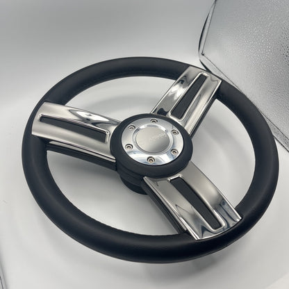 Gussi Italia Marine Steering Wheel Stainless Steel Spoke Soft Touch Rim | Gussi