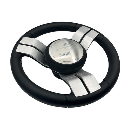Gussi Italia Marine Steering Wheel Stainless Steel Spoke Soft Touch Rim | ATX