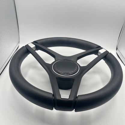 Molino Black w/Soft Touch Urethane Rim Boat Steering Wheel | Trifecta Boats