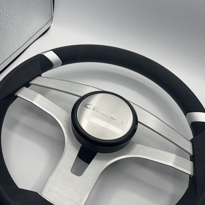 Badia Boat Steering Wheel Brushed Aluminum Spokes | Crest Boats