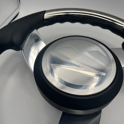 Model M533 Boat Steering Wheel Polished Aluminum Spoke | Tige