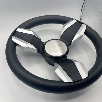 Collina Boat Steering Wheel Brushed Inserts - Keyed ONLY