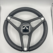 Molino Black & Silver Accents Golf Cart Steering Wheel fits AYRO EV Cart