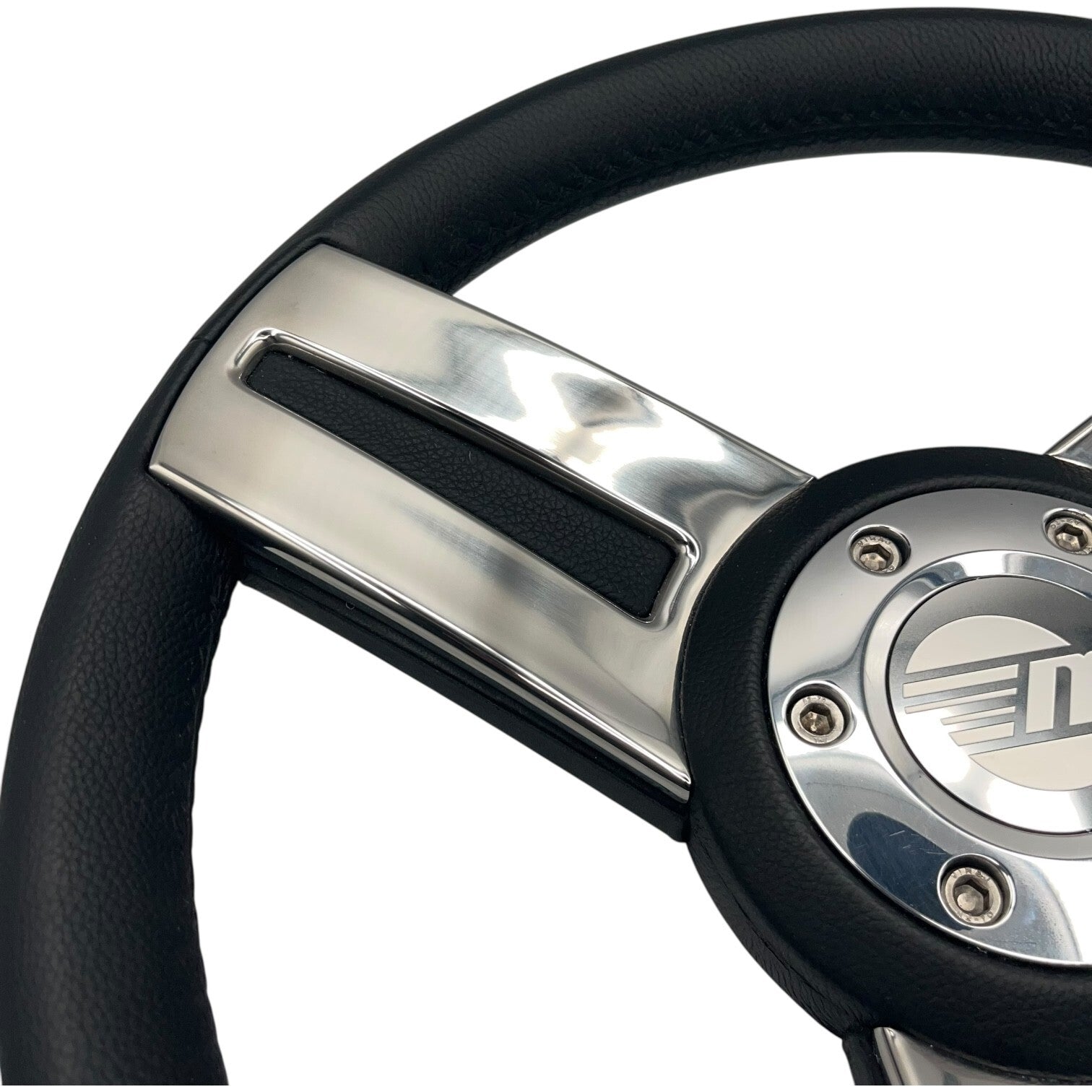 Gussi Italia Marine Steering Wheel Stainless Steel Spoke Soft Touch Rim | Malibu
