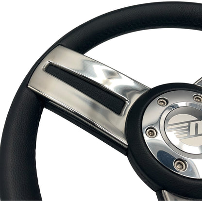 Gussi Italia Marine Steering Wheel Stainless Steel Spoke Soft Touch Rim | Malibu