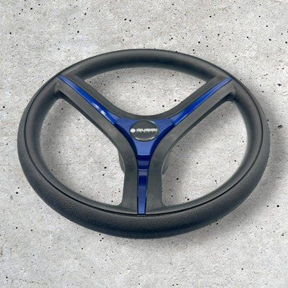 Brenta Black & Blue Golf Cart Steering Wheel Fits All CLUBCAR PRECEDENT Cart