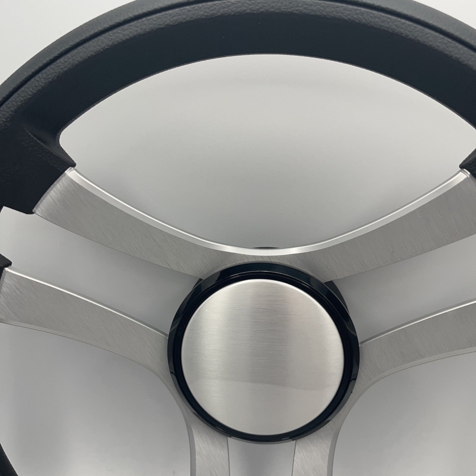 Benaco Boat Steering Wheel Brushed Aluminum Spokes - Plain