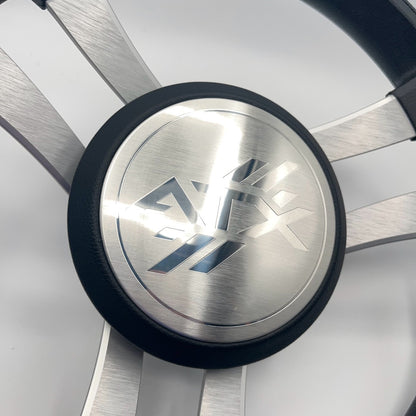 Benaco Boat Steering Wheel Brushed Aluminum Spokes | ATX Boats