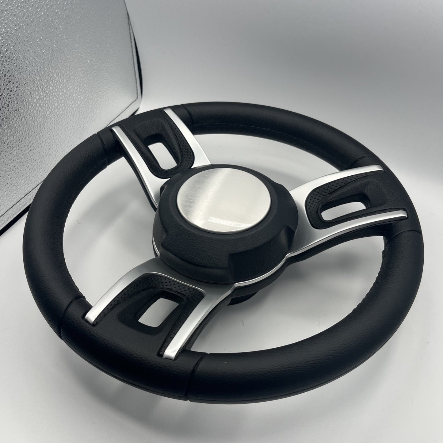 Gussi Italia Black Model 702 Steering Wheel | Plain Brushed