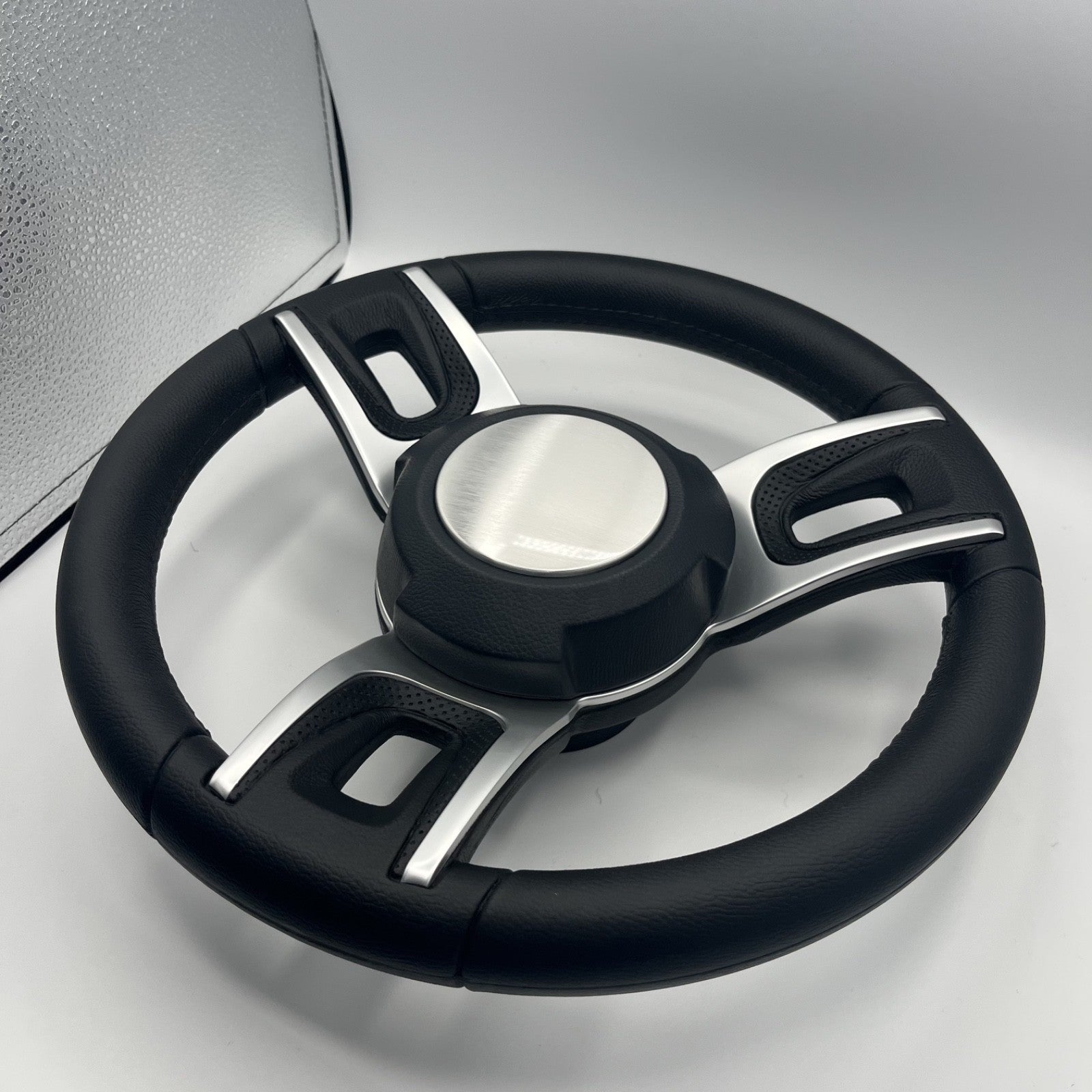 Gussi Italia Black Model 702 Steering Wheel | Plain Brushed