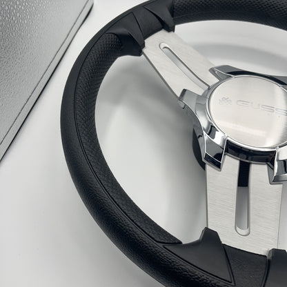 Model 15A Marine Steering Wheel Brushed Alum Spokes | Gussi Italia Cap