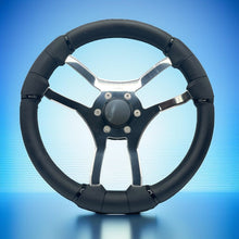 Malera Boat Steering Wheel Chrome Spokes | Snap-in Stainless Blank Cap