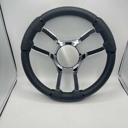 Malera Boat Steering Wheel Chrome Spokes | Chrome Blank Star
