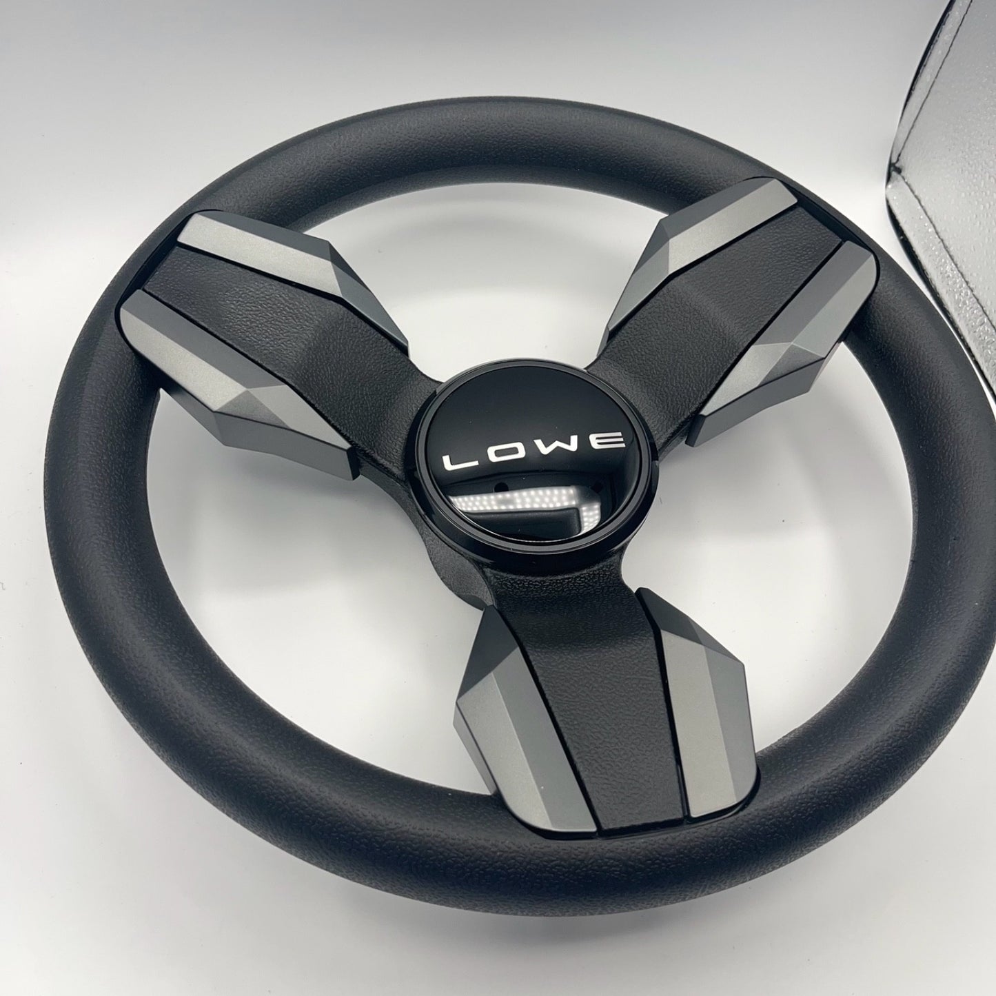 Collina Boat Steering Wheel Dark Gray Inserts - Lowe - Keyed ONLY