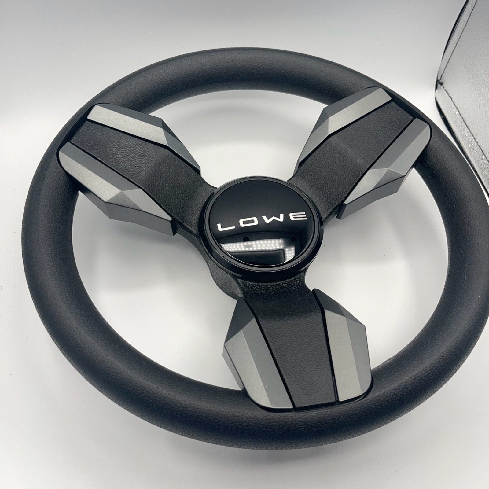 Collina Boat Steering Wheel Dark Gray Inserts - Lowe - Keyed ONLY