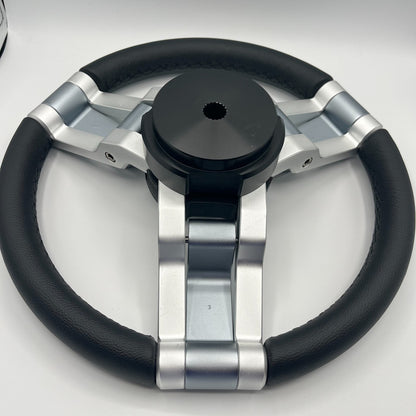 Gussi Italia Marine Steering Wheel Multi Color Gray Aluminum Wheel | Tige