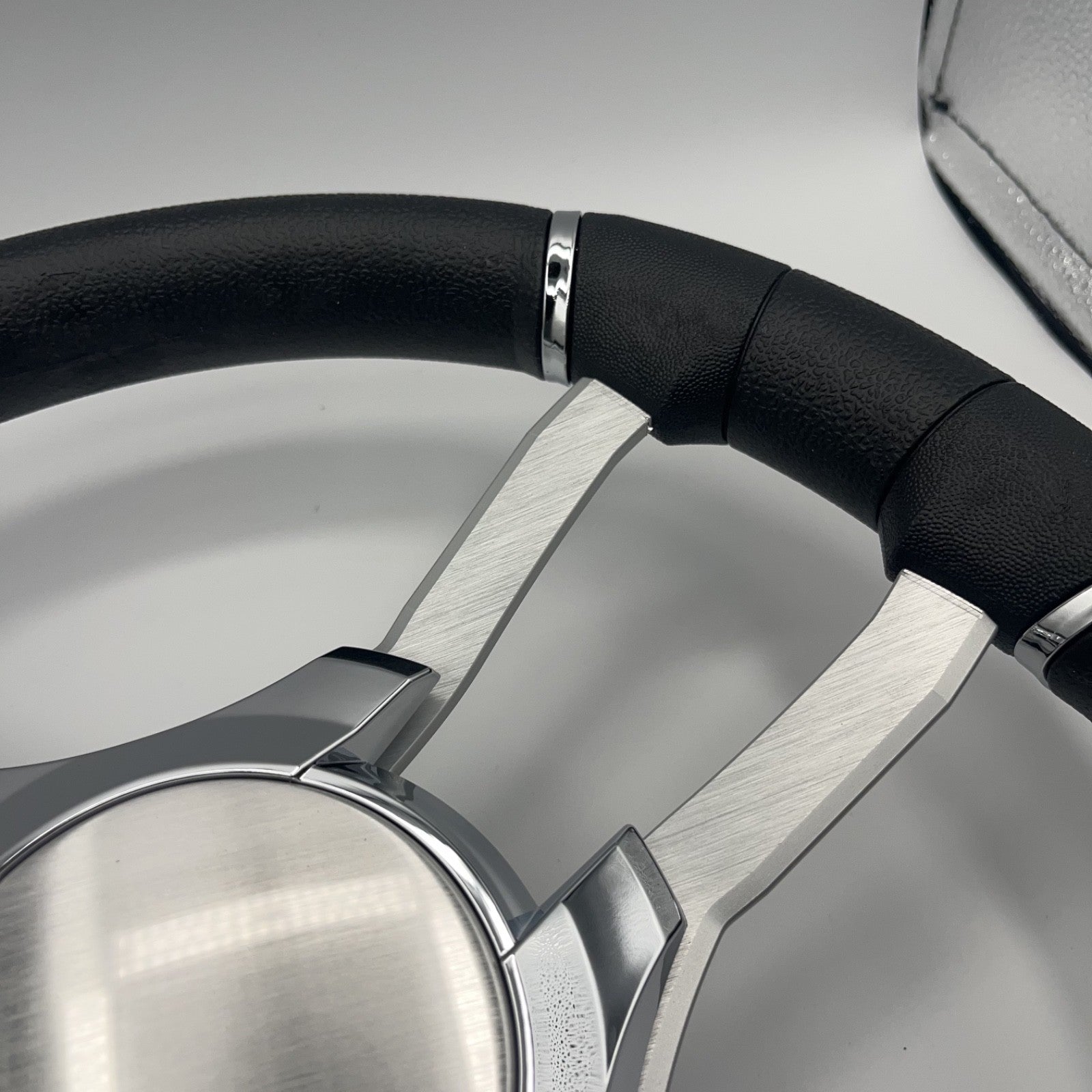 Malera Boat Steering Wheel Brushed Alum Spoke | Plain