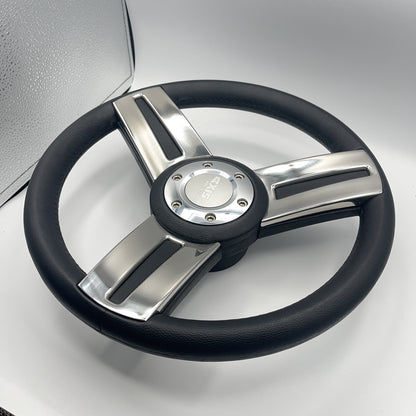 Gussi Italia Marine Steering Wheel Stainless Steel Spokes Soft Touch Rim | Axis