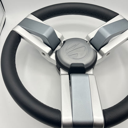 Gussi Italia Marine Steering Wheel Multi Color Gray Aluminum Wheel-PROGL | Tige