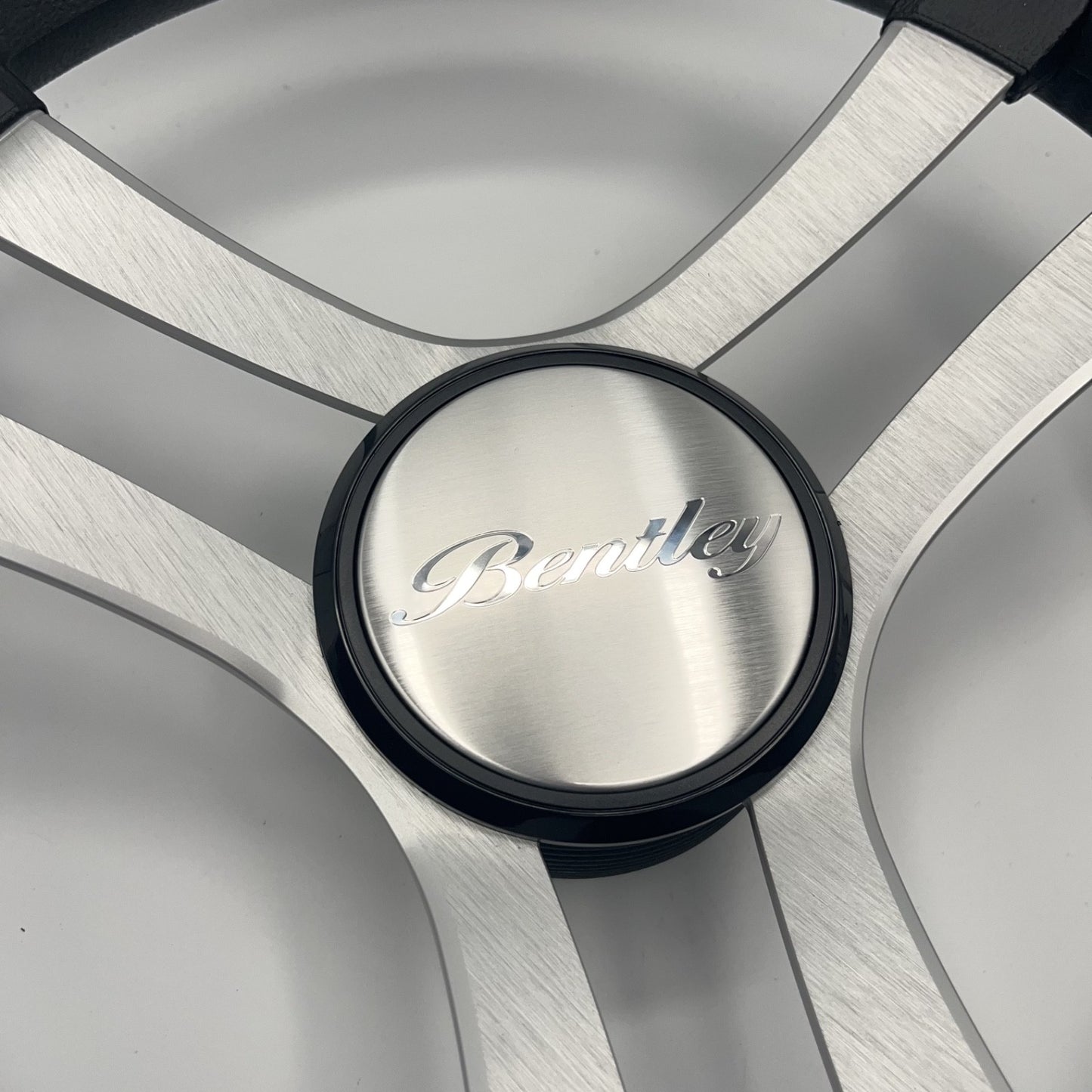 Benaco Boat Steering Wheel Brushed Aluminum Spokes | Bentley