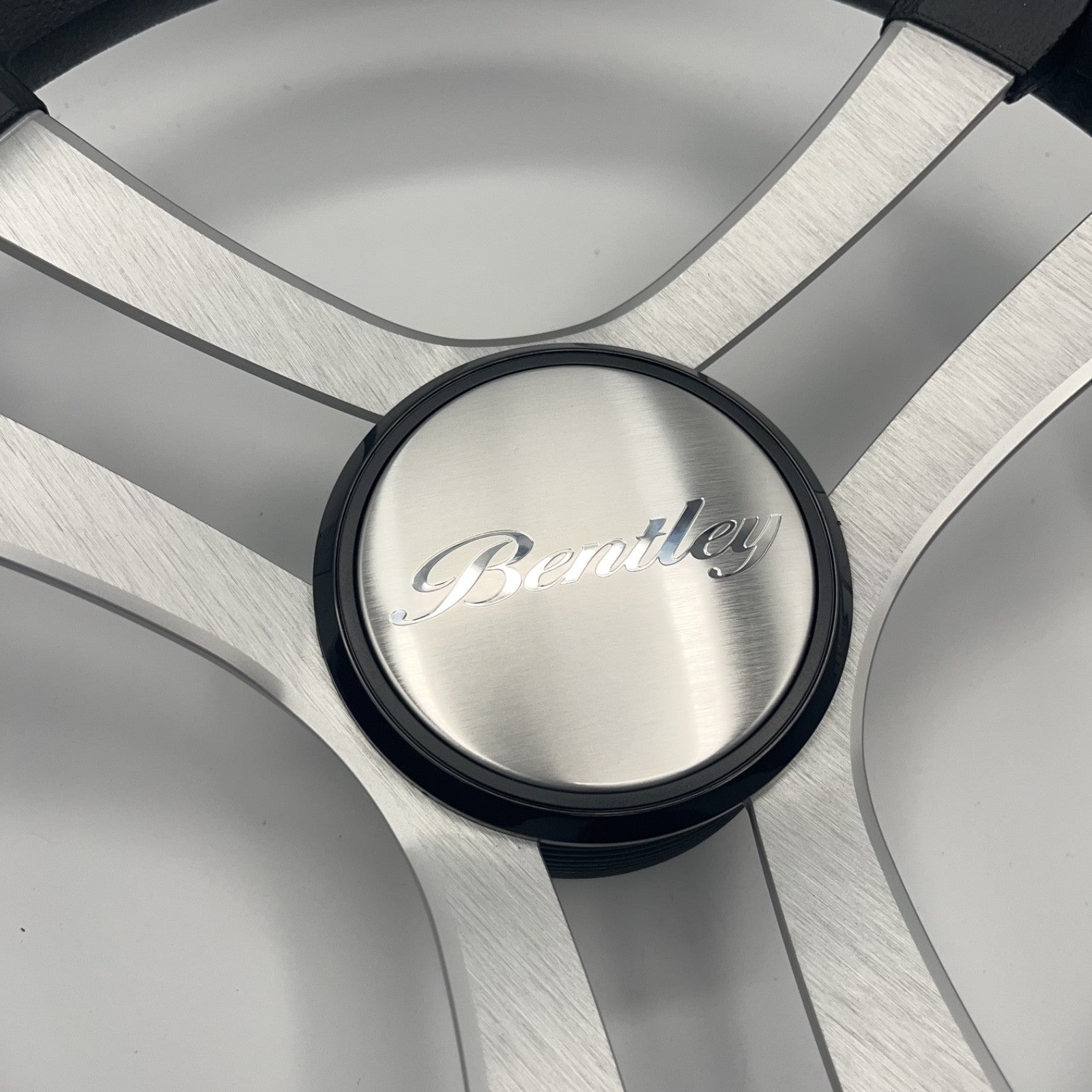 Benaco Boat Steering Wheel Brushed Aluminum Spokes | Bentley