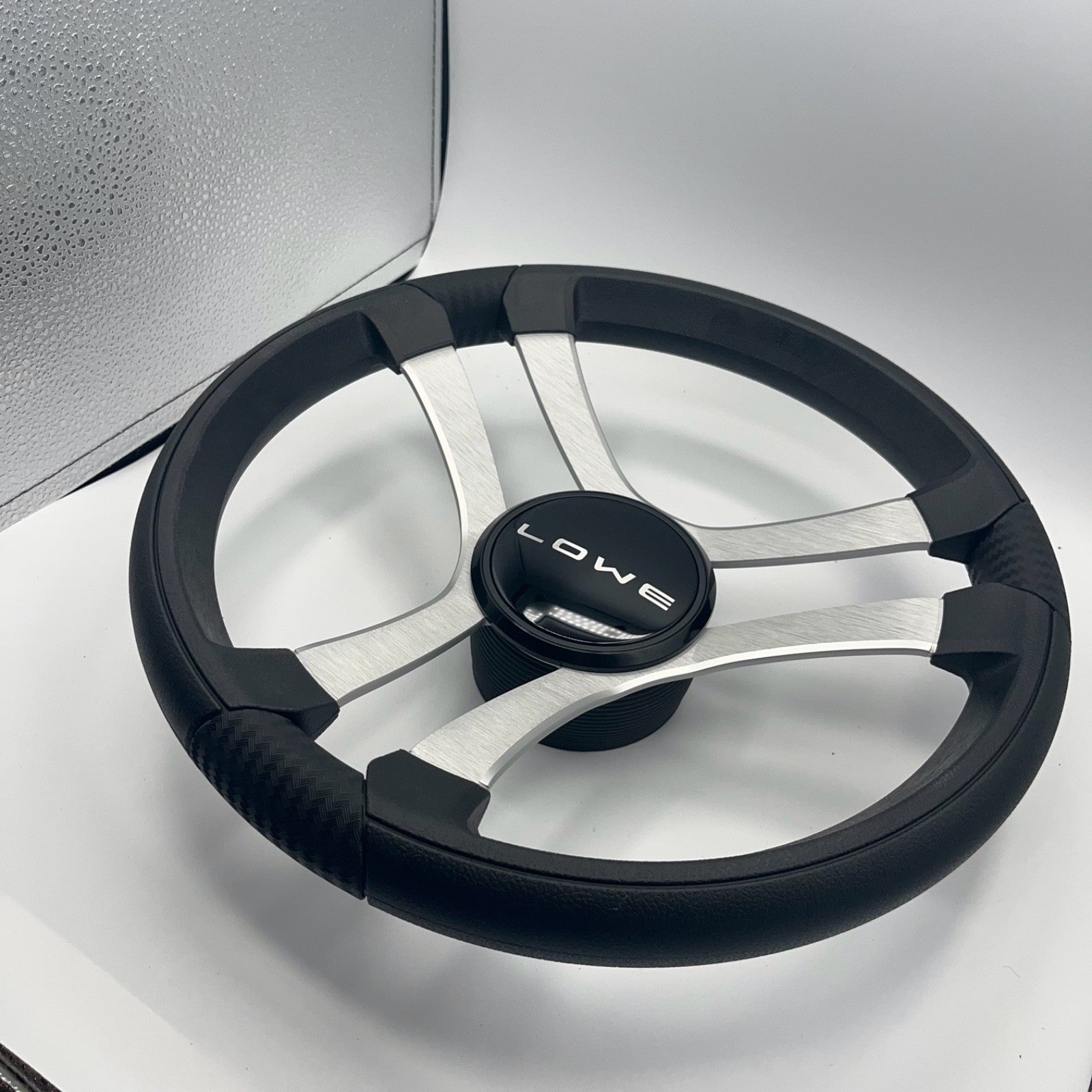 Benaco Boat Steering Wheel Brushed Aluminum Spokes | Lowe Boats