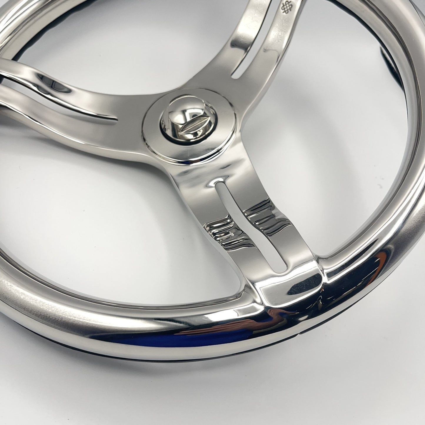 Cimbro Salt Water Boat Steering Wheel+Knob Polished Stainless Steel | Gussi
