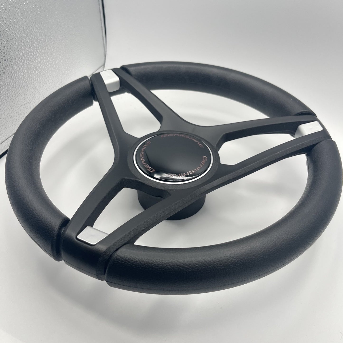 Molino Black w/Soft Touch Urethane Rim Boat Steering Wheel | Berkshire Boats