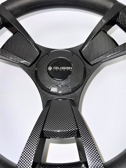 Model M13F Carbon Fiber Golf Cart Steering Wheel Fits All EZ GO Golf Carts