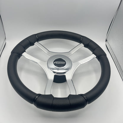 Malera Boat Steering Wheel Chrome Spokes | Stabicraft