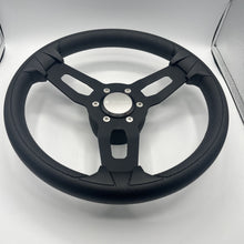 Model 15 Boat Steering Wheel Blk Brushed Alum Spokes | Gussi Stainless