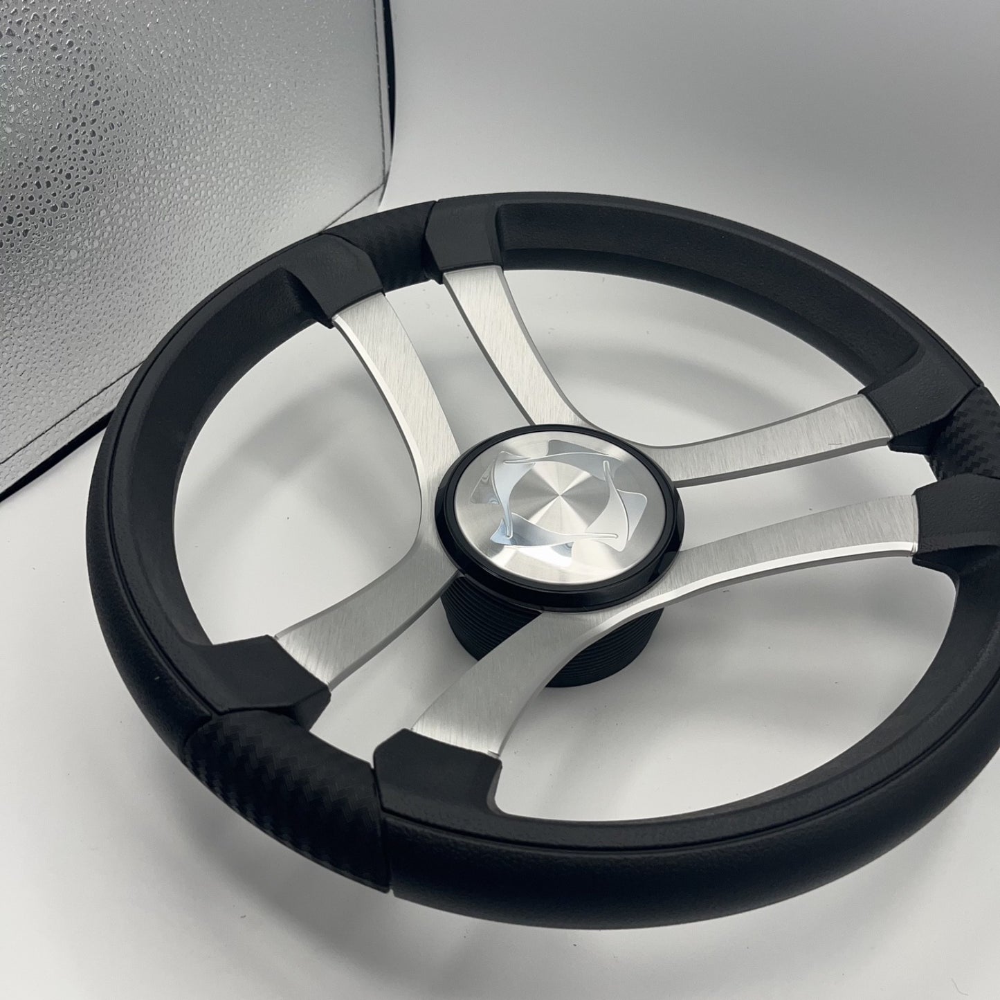 Benaco Boat Steering Wheel Brushed Aluminum Spokes | Stingray