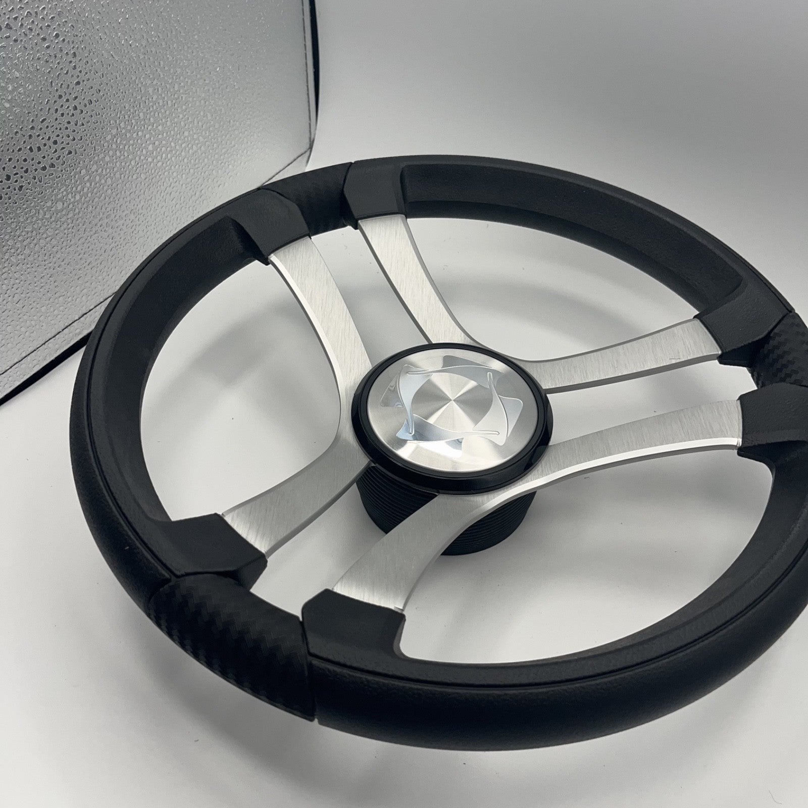 Benaco Boat Steering Wheel Brushed Aluminum Spokes | Stingray