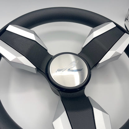 Collina Boat Steering Wheel Brushed Inserts - Keyed ONLY
