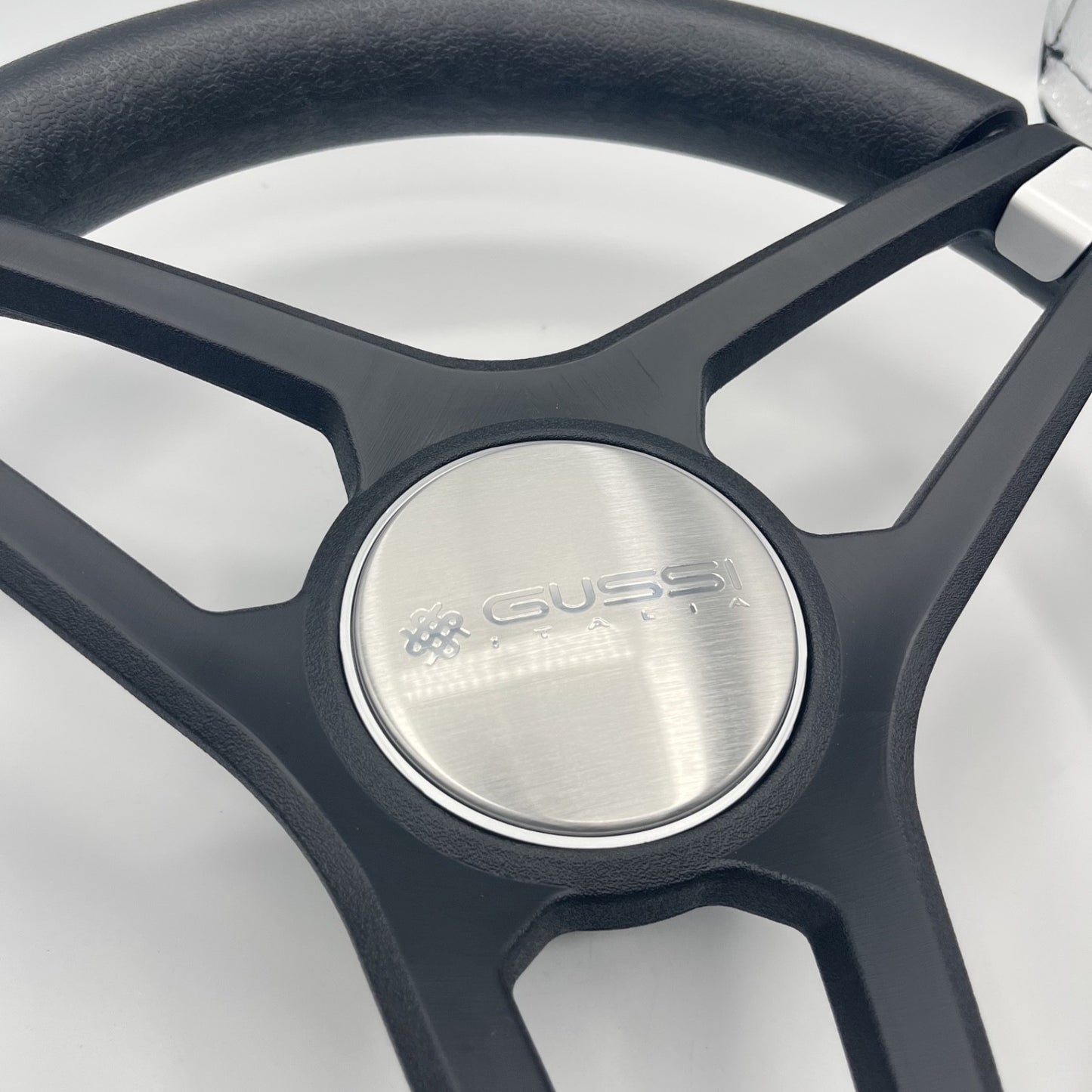 Molino Black w/Soft Touch Urethane Rim Boat Steering Wheel | Gussi