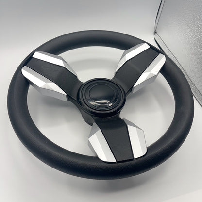 Collina Boat Steering Wheel Brushed Inserts - Keyed ONLY