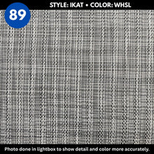 Woven Vinyl Flooring | IKAT - White Silver | 6' Width | Choose Your Length