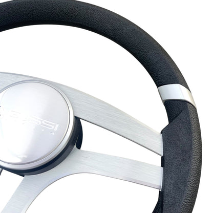 Badia Boat Steering Wheel Brushed Aluminum Spokes