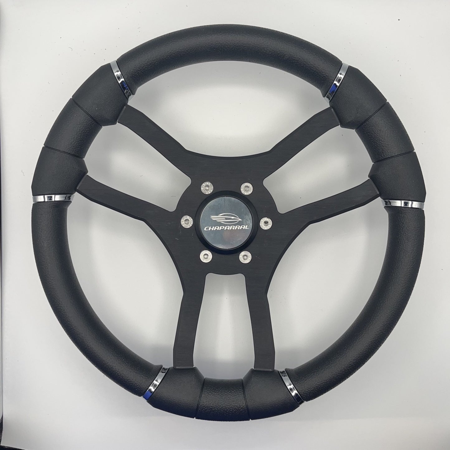 Malera Boat Steering Wheel Black Aluminum Spokes | Chaparral Boats