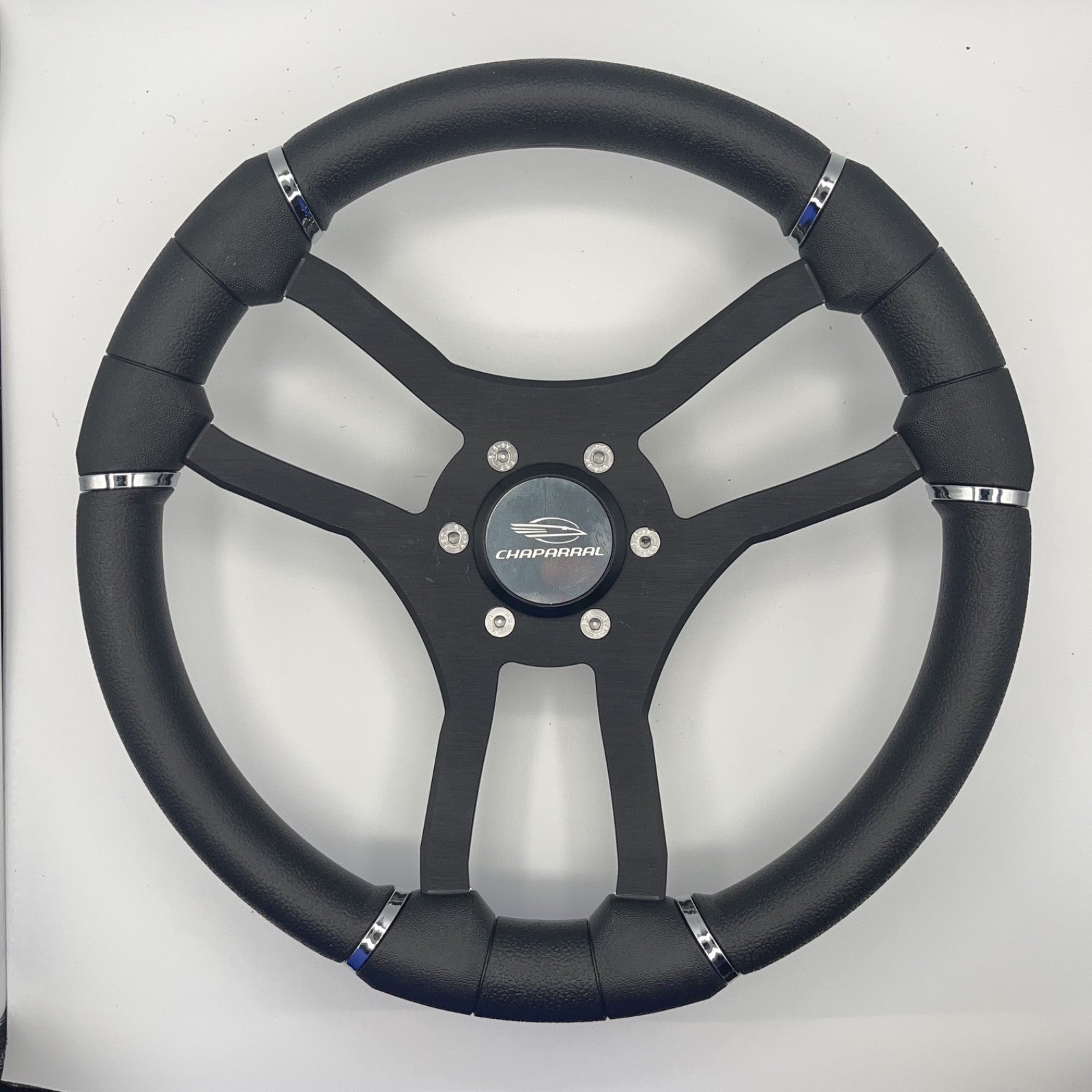 Malera Boat Steering Wheel Black Aluminum Spokes | Chaparral Boats