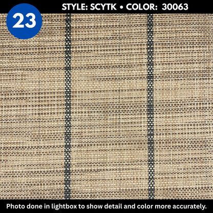 Woven Vinyl Floor | Cypress Teak - Harvest Gold | 8'6" W | Choose Your Length