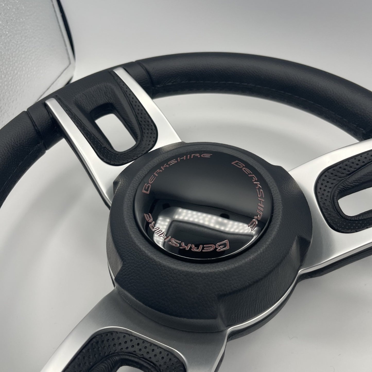 Gussi Italia Black Model 702 Steering Wheel | Berkshire Boat