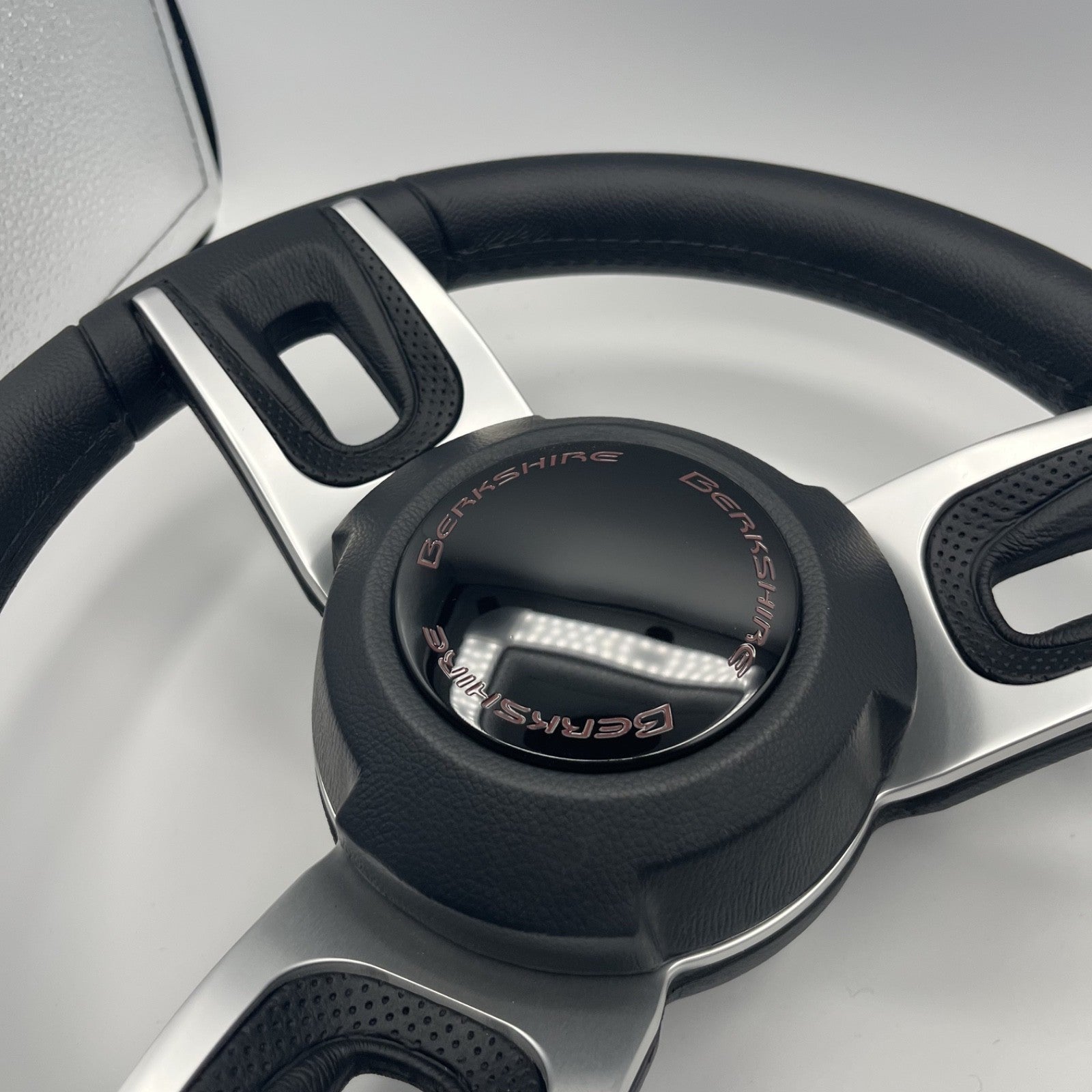 Gussi Italia Black Model 702 Steering Wheel | Berkshire Boat