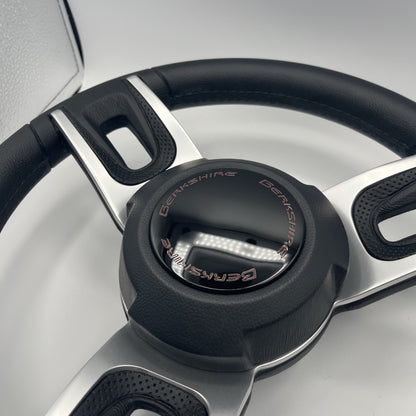 Gussi Italia Black Model 702 Steering Wheel | Berkshire Boat