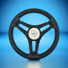 Gussi Italia Marine Steering Wheel Black Brush Metal Spokes | Crest