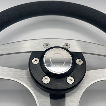 Badia Boat Steering Wheel Brushed Aluminum Spokes | Target Snap-in