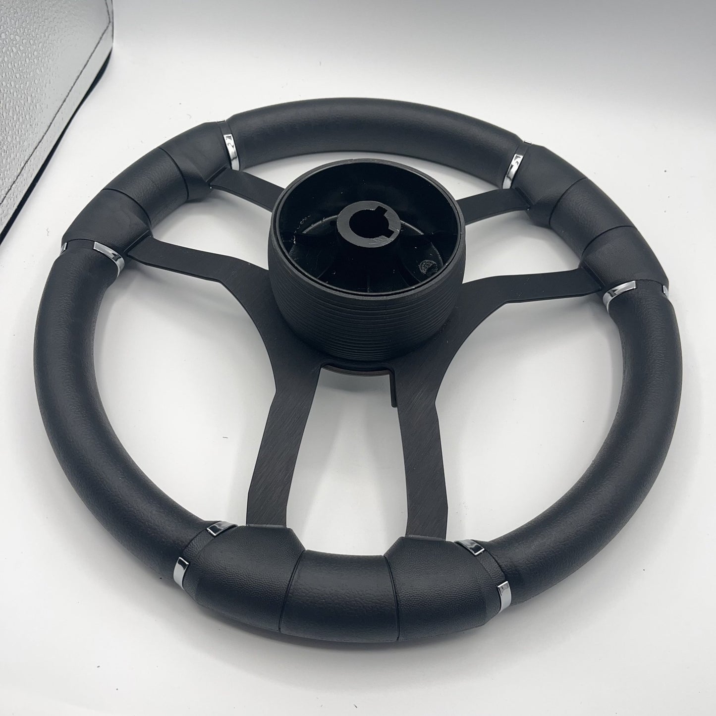 Malera Boat Steering Wheel Black Aluminum Spokes | Moomba Boats